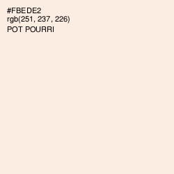 #FBEDE2 - Pot Pourri Color Image